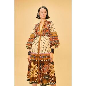 FARM Rio Multicolor Floral Midi Dress